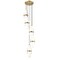 Z-Lite Cayden Chandelier, 5-Light, 12 In.W x 16.75 In.H, Modern Gold/Clear + Etched Opal 1946P-5R-MGLD - alternate 8